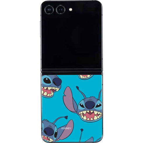 Disney Lilo and Stitch Face Expression Pattern Galaxy Z Flip5 5G Skin